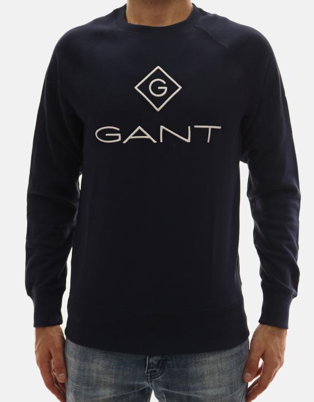 סווטשירט Gant עם צווארון עגול לגברים דגם 2046062 - M&A