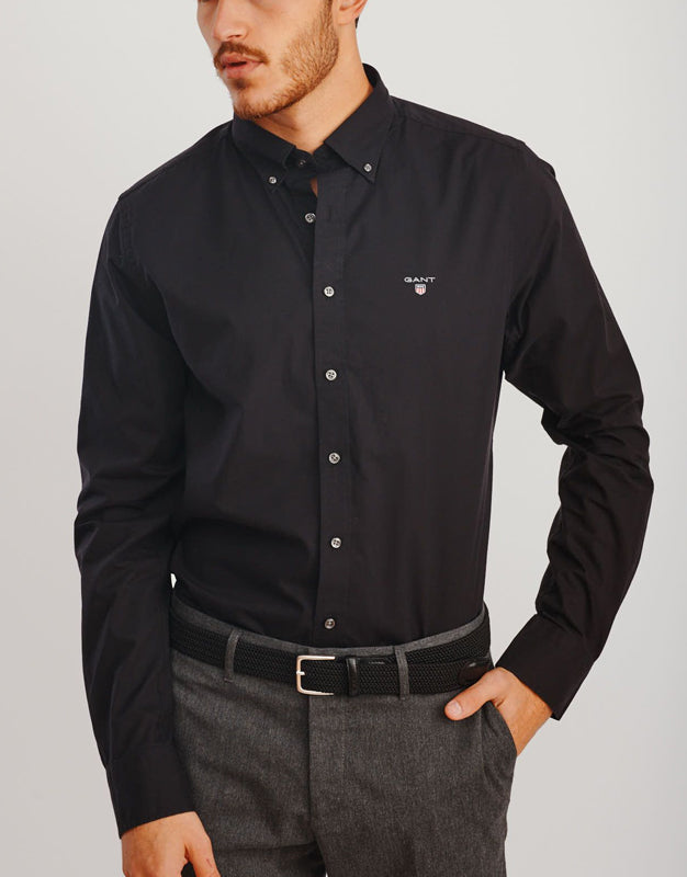 Gant Shirt מכופתרת גאנט שחור - M&A